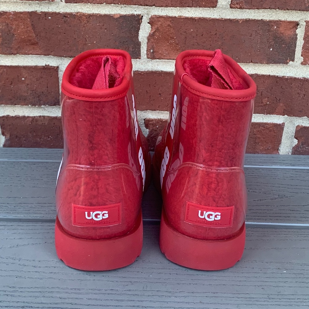 Ugg Classic Mini Waterproof Clear Boots View 4
